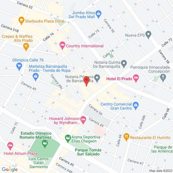 Map of Salud Al Día I.P.S. Ltda.