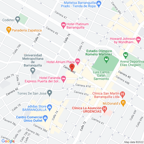 Map of Reportes Soat - Ecat Inversiones Romero