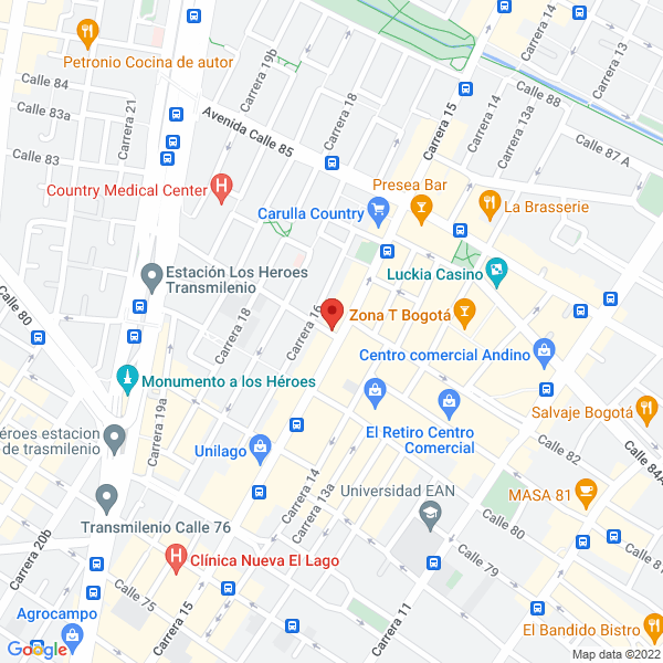 Mapa de Sastreria Punto De Arreglos