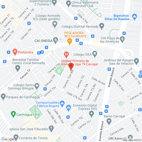 Mapa de Screem Factory Publicidad
