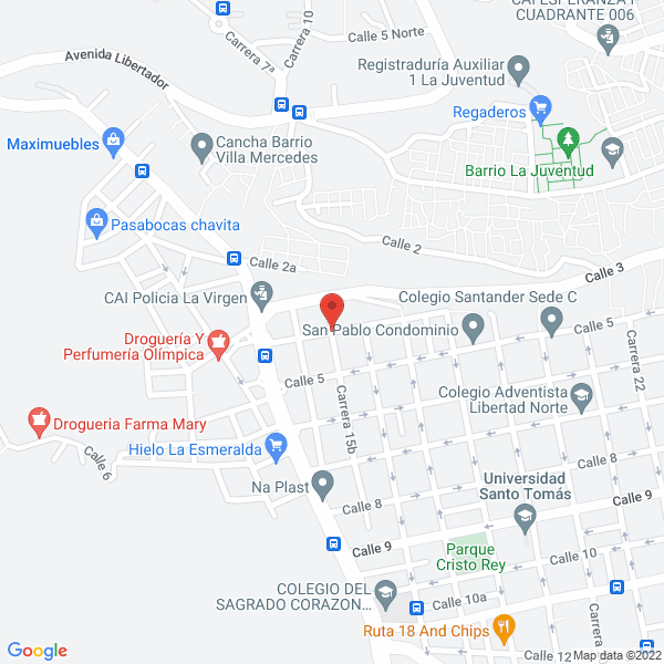 Map of Servicentro San Valentín
