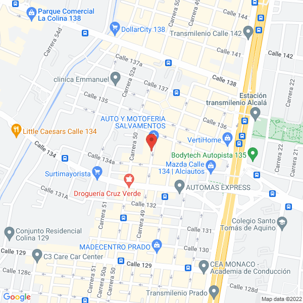Mapa de Servicio Volkswagen Gonzalo Moreno