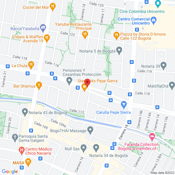 Mapa de Restaurante Tacos