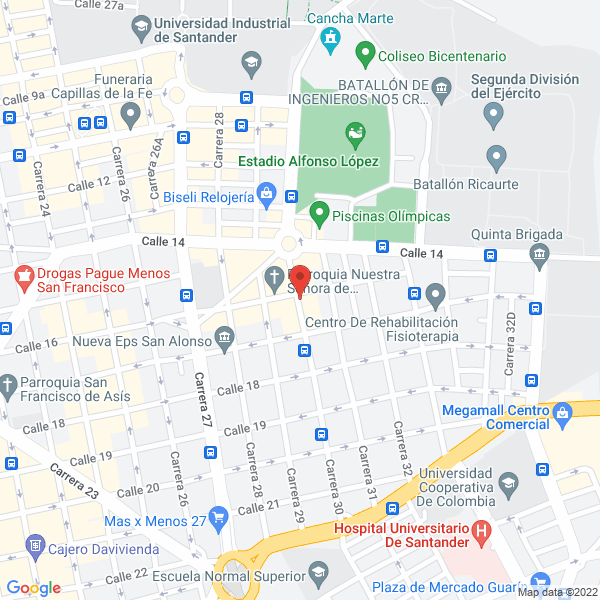 Map of Restaurantes Vegeterinario Govindas