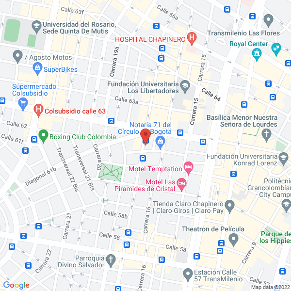 Mapa de Restaurantes Desayunos Y Sopas