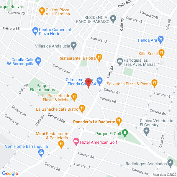 Map of Repostería Sarita