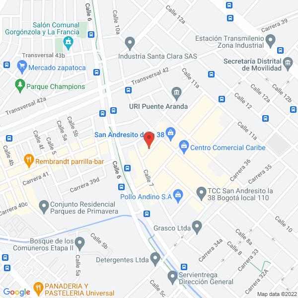 Mapa de Rápido Gigante S.A.