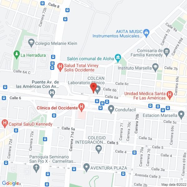 Mapa de Pollo Deli S.A.S
