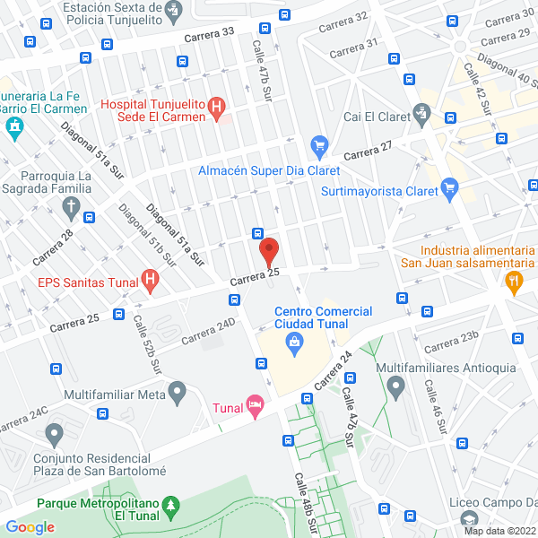 Mapa de Restaurante Chino Del Oriente Express.