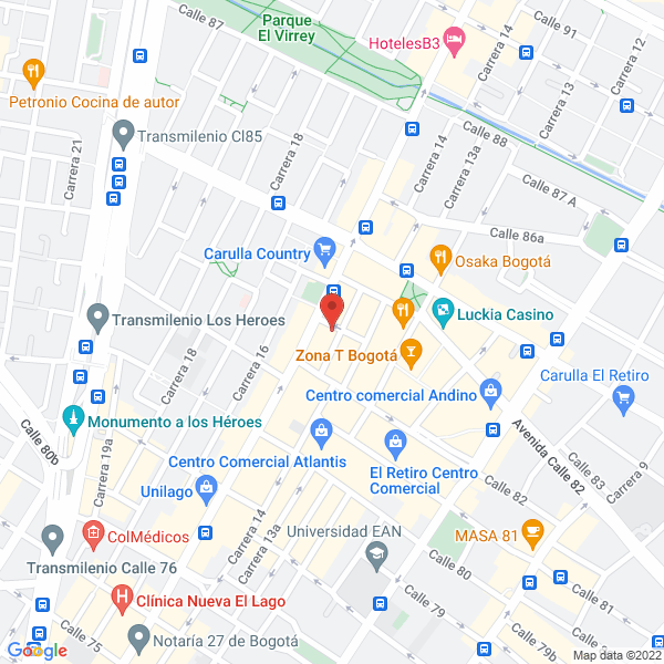 Mapa de Restaurante San Borja