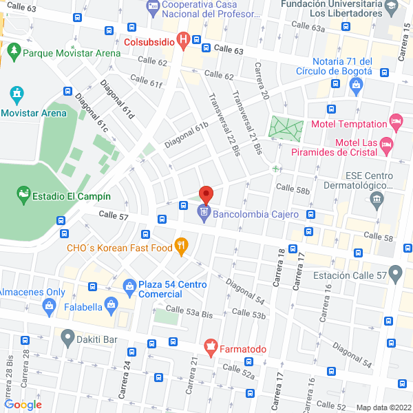 Mapa de Proyectamos Publicidad
