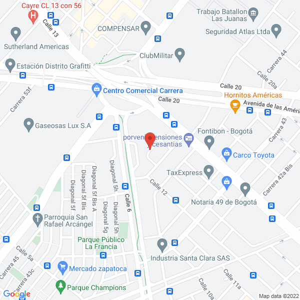 Mapa de Parqueadero La Unión