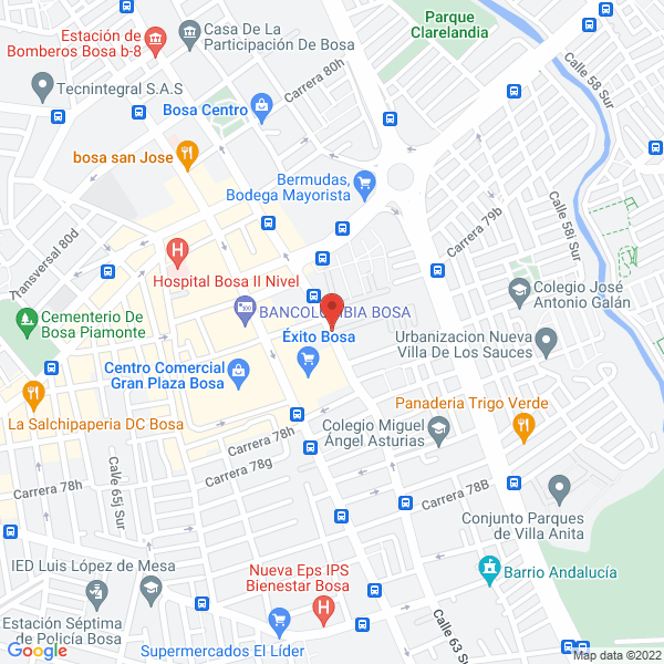 Mapa de Parqueadero Público San Isidro