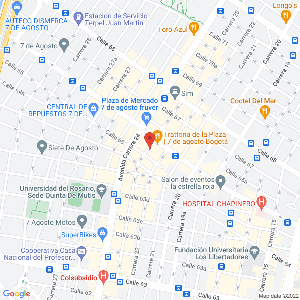 Mapa de Parqueadero Siete De Agosto