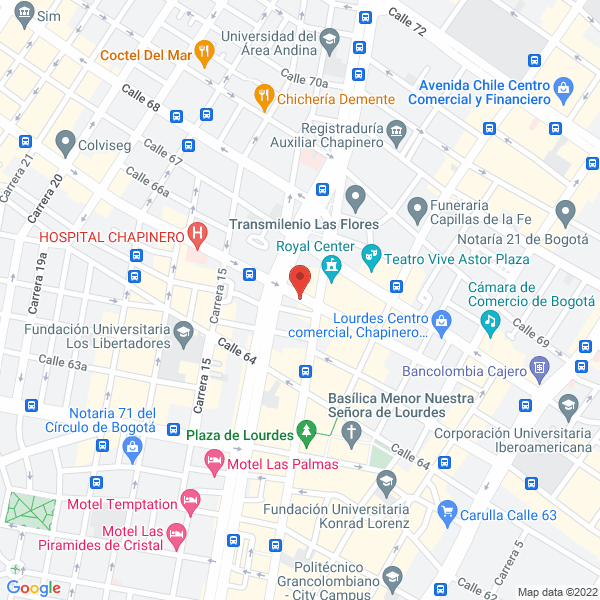Mapa de Parqueadero Troncal 66