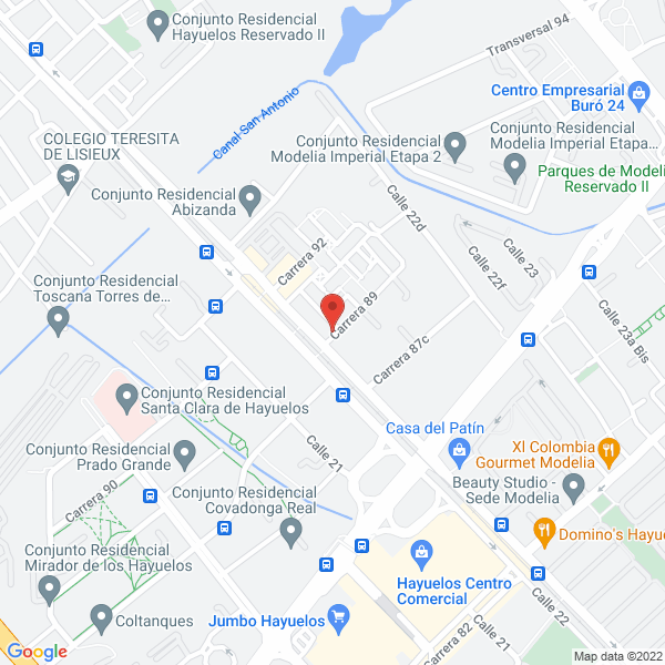 Mapa de Rionegro Rafting