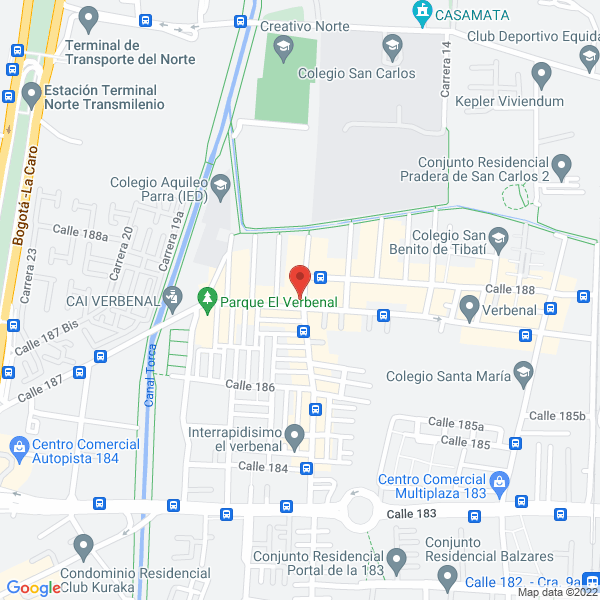 Mapa de Almacén Supertiendas Comunal