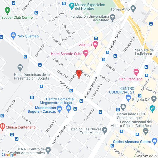 Mapa de Almacén Eléctrico Miguel González Ltda.