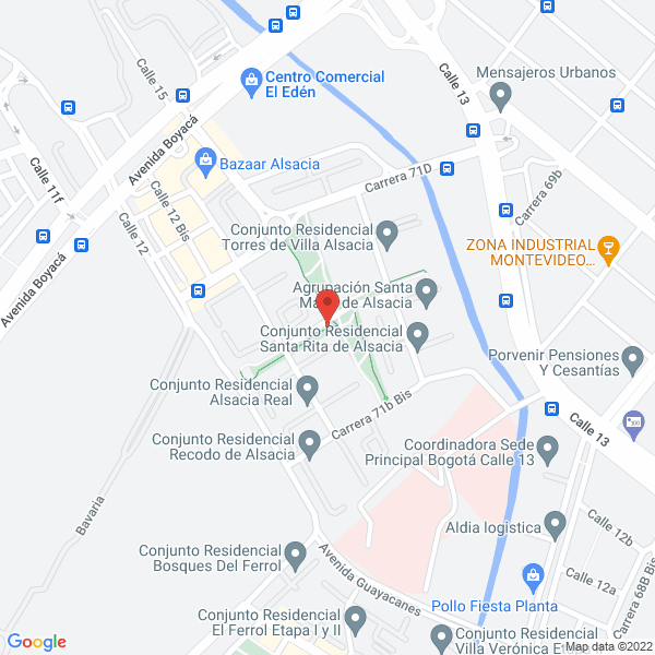 Mapa de Alquilautos L & D Rentacar Ltda.