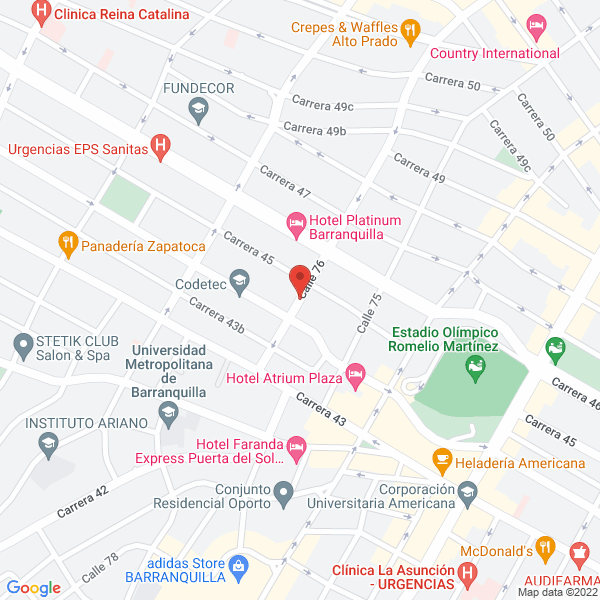 Map of Almacén De Repuestos Casamazda