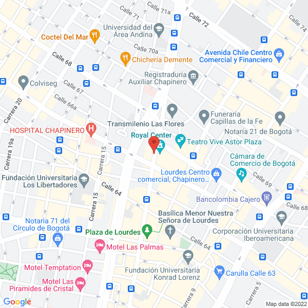 Mapa de Alquiler Ventas Video Beam Colombia