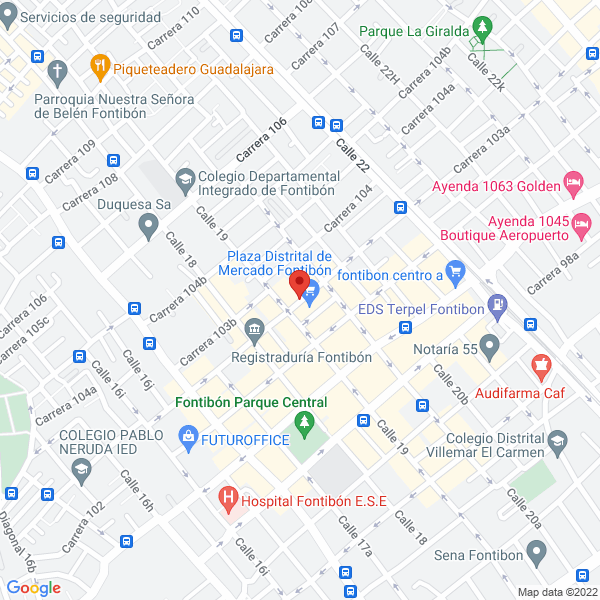 Mapa de Supereal Sas