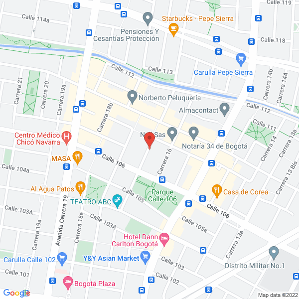 Mapa de Arquitectura A Ltda.