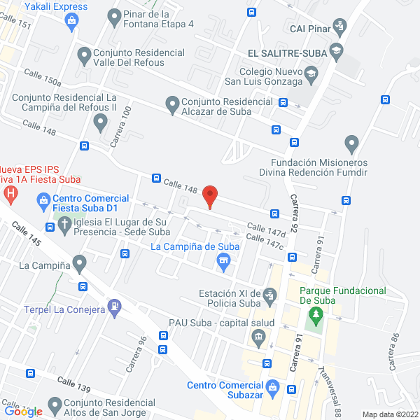 Mapa de Asistencia De Grúas Express S.A.S.