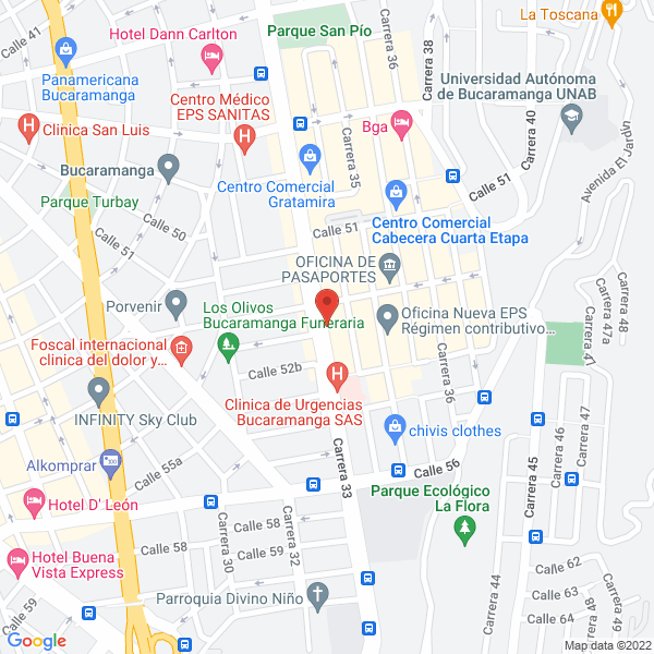 Map of Arenas Correa Ramiro
