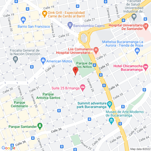 Map of Arrendamientos Coarrendar