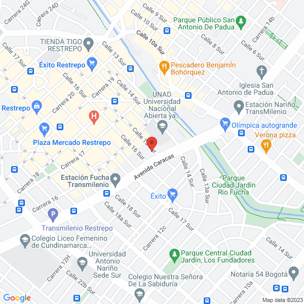 Mapa de Avisos Luminosos Plas América Ltda.