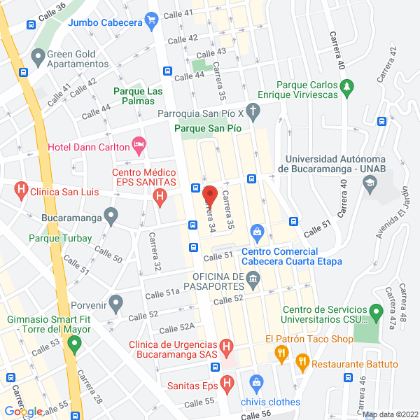 Map of Aycardi S. Juan Carlos