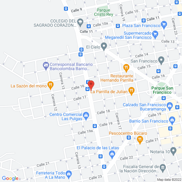 Map of Amoblados Confort