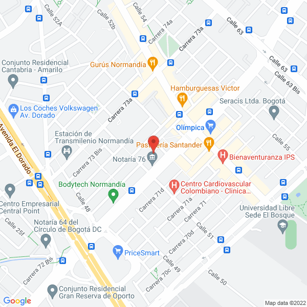 Mapa de Anascol