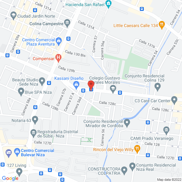 Mapa de Arquiandamios S.A.S.