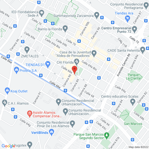 Mapa de Arquitectos Ingenieros Porticon Ltda.