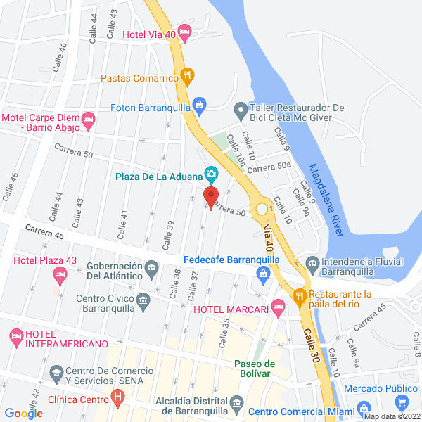 Map of C.I. Impopromar Ltda