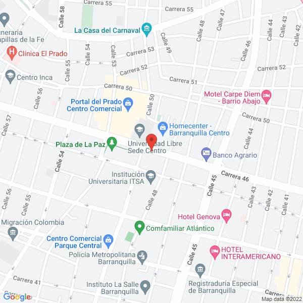 Map of C.R.C. Acc De La Costa Ips
