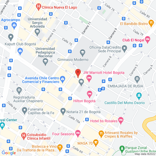 Mapa de Castellanos Roldán & Cía. Ltda.