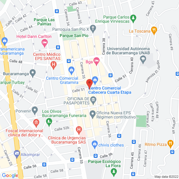 Map of Central De Avalúos