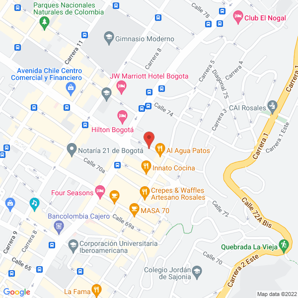 Map of Camacho Y Guerrero Arquitectos Ltda.