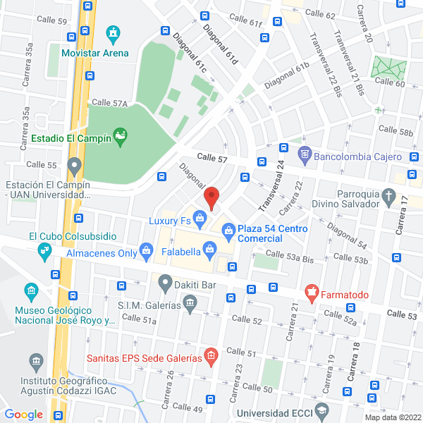 Mapa de Carvajal Ingeniería Sas