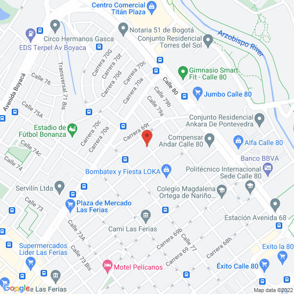 Mapa de Ferrari Ingeniería S.A.S.