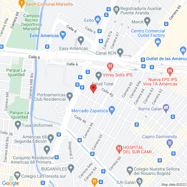 Mapa de Ciprés Comercializadora S.A.S.