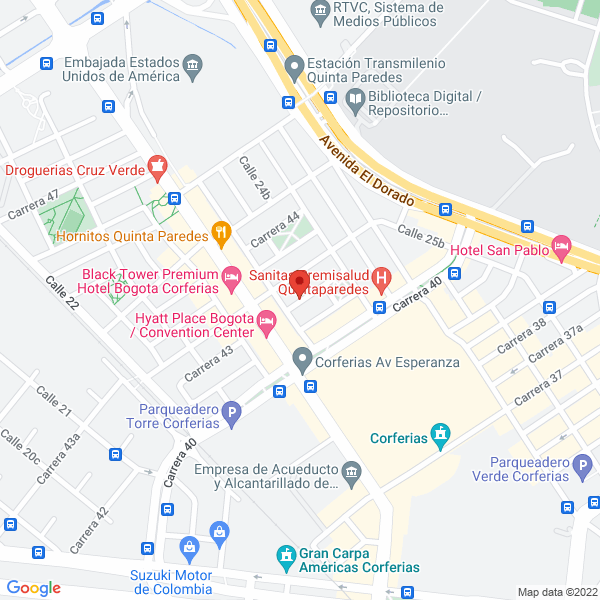 Mapa de Centro Biomédico De Especialistas