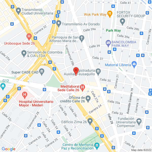Mapa de Centro Cultural Islámico