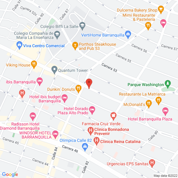 Map of Centro De Cancerología Excelsior.