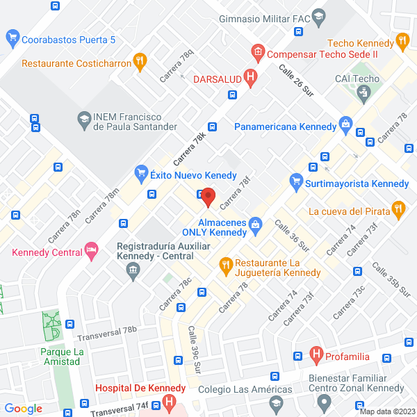 Mapa de Centro De Estética Salud Cuerpo Y Belleza Ltda.