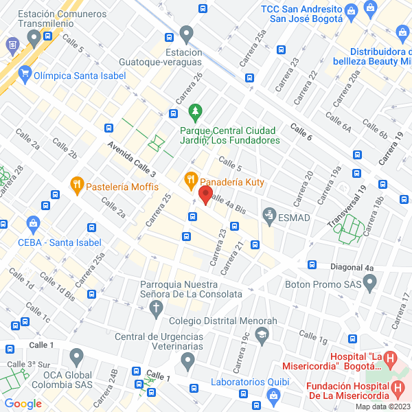 Mapa de Cerrajería González Distribuidores