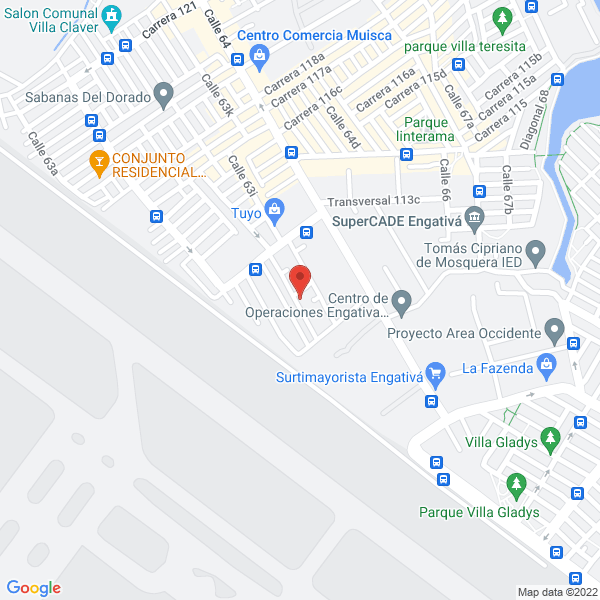 Mapa de Chairdent E.U.